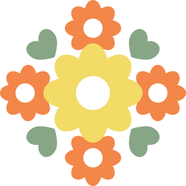 flower ornament, floral ornament, decorative design element