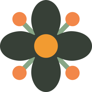 flower ornament, floral ornament, decorative design element