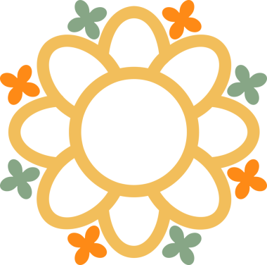 flower ornament, floral ornament, decorative design element