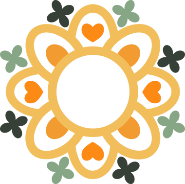 flower ornament, floral ornament, decorative design element