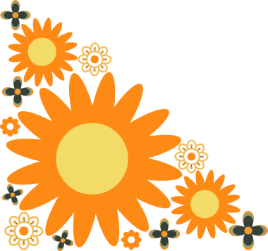 flower ornament, floral ornament, decorative design element