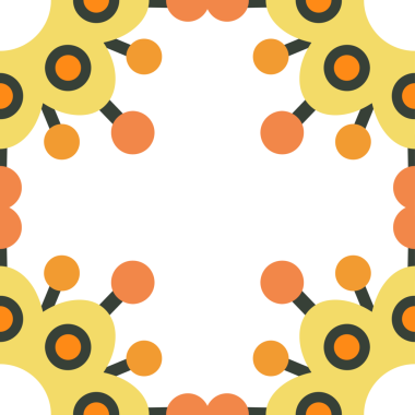 flower ornament, floral ornament, decorative design element