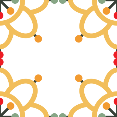 Doğal çiçek yaprağı çerçeve tasarımı 