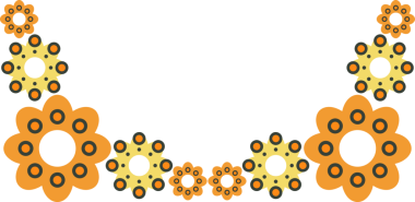Doğal çiçek yaprağı çerçeve tasarımı
