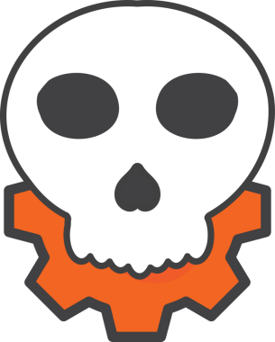 Kafatası ve teçhizat çizimi