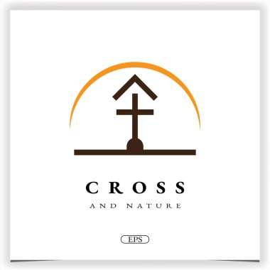 Doğa kilisesi Hıristiyan evi logosu birinci sınıf şablon taşıyıcısı: 10