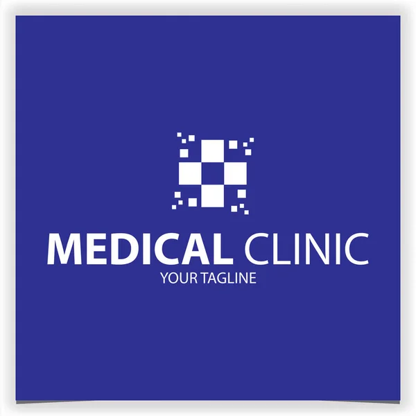 Medische Kliniek Logo Premium Elegante Template Vector Eps — Stockvector