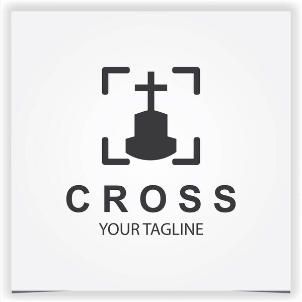 cross logo premium elegant template vector eps 10