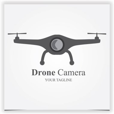 kamera drone logosu premium zarif şablon vektörü 10