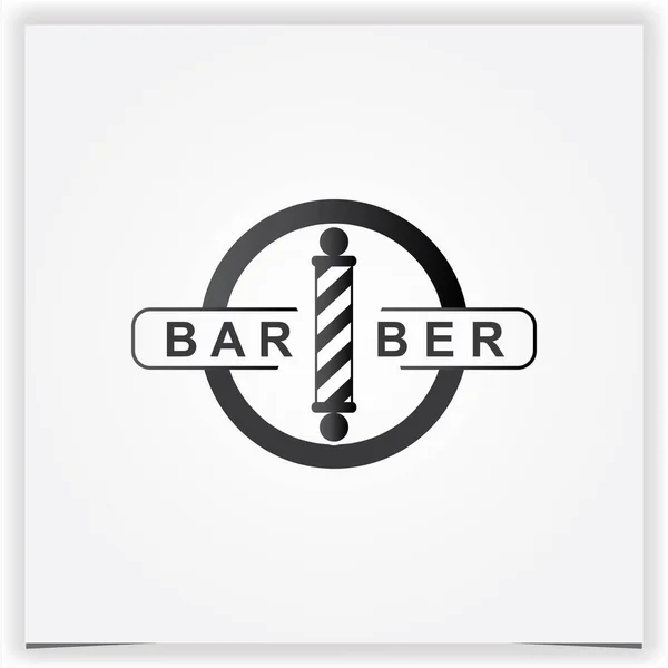 Vector Barbería Logo Premium Elegante Plantilla Vector Eps — Vector de stock