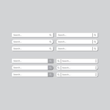 ui tasarım elemanları için vektör arama çubuğu vektör grafik premium tasarım vektörü eps10