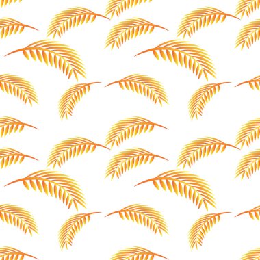 Palmiye yaprakları çiçeksiz pettern arka plan tasarımı