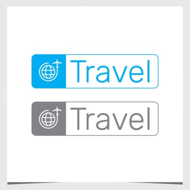 seyahat logosu premium zarif şablon vektörü 10