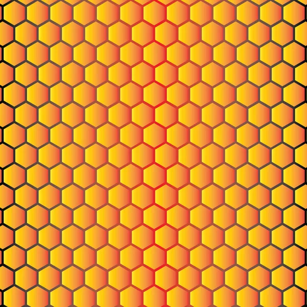 Vector Honeycomb Beehive Hexagon Grid Cells White Background Vector Premium — Stock Vector