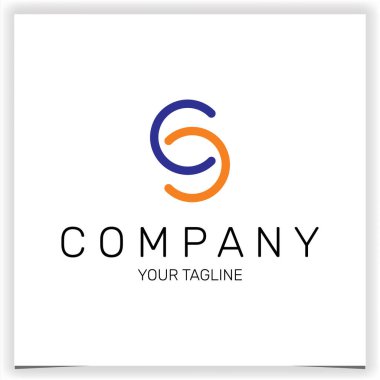 c harfi logo premium zarif şablon vektörü 10