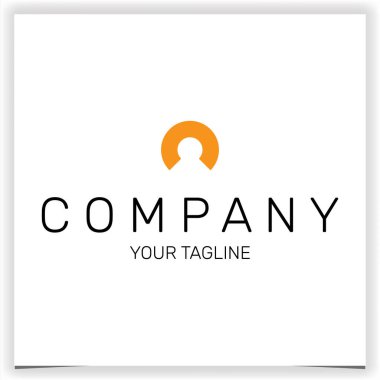 İnsan kafası logosu seçkin şablon vektörü 10