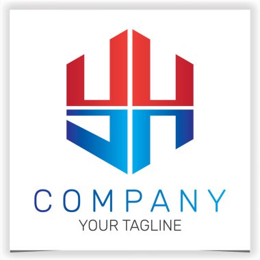 Y harfi ilk altıgen logo premium zarif şablon vektörü 10