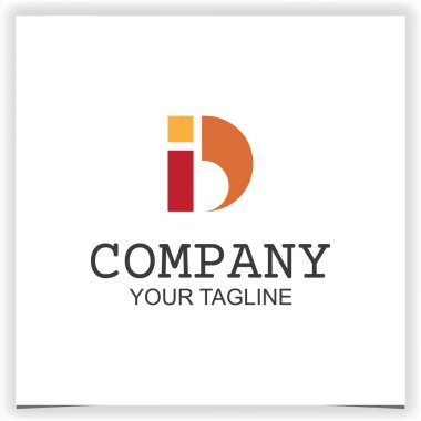 başlangıç ID logo vektör tasarım şablonu