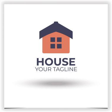 Vektör evi logo tasarım şablonu