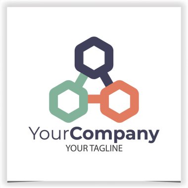 Vektör ekibi soyut logo şablonu