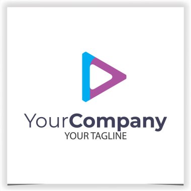 Vektör üçgen logo tasarım şablonu