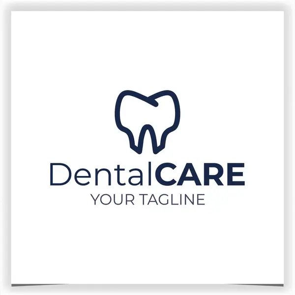 Οδοντιατρικό Πρότυπο Σχεδίασης Λογότυπου Ασπίδας Διανύσματος — Διανυσματικό Αρχείο
