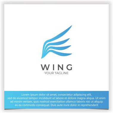 Falcon Wing Logo Template icon logo design app eps clipart