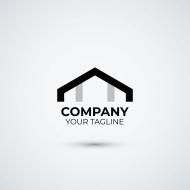 Basit depo logo tasarım şablonu