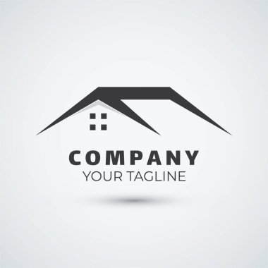 Ev ve bina logosu tasarım şablonu