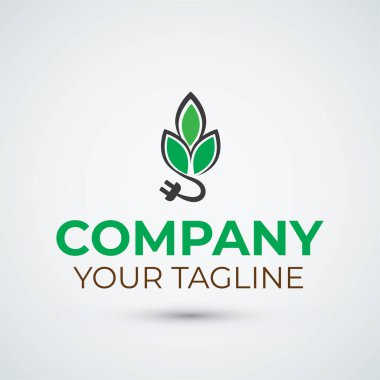 Eko enerji logo tasarım şablonu