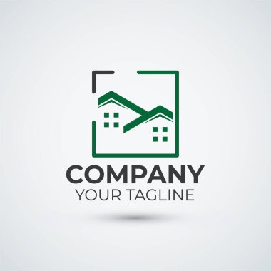 Ev ve emlak logosu tasarımı modern şablon
