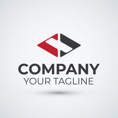 Harf R ve O Logo Tasarımı Düz Simge Şablonu