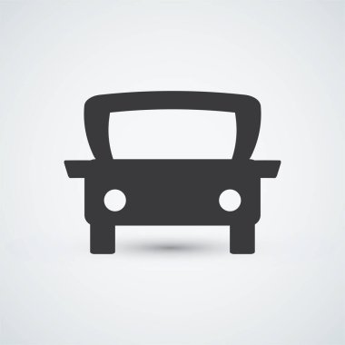 Eski Araba Simgesi beyaz arkaplanı izole etti