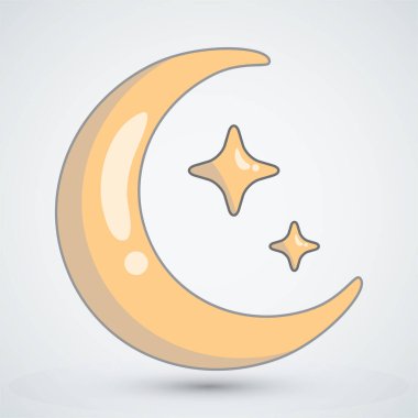 Vektör Hilal Çizgi Film Biçimi