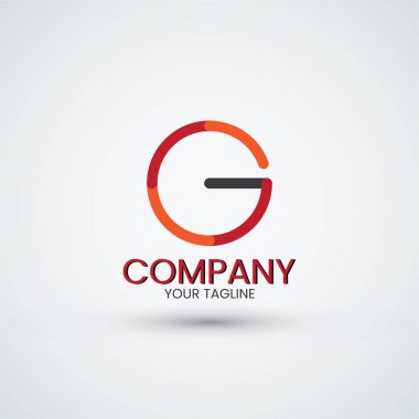 modern harf g logo simgesi düz illüstrasyon vektör şablonu