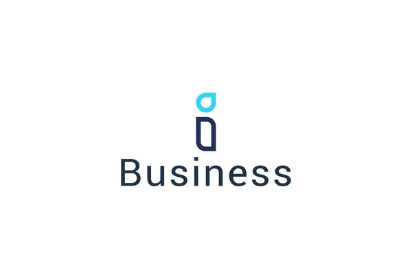 Lettera Linea Naturale Minimale Arte Business Logo — Vettoriale Stock