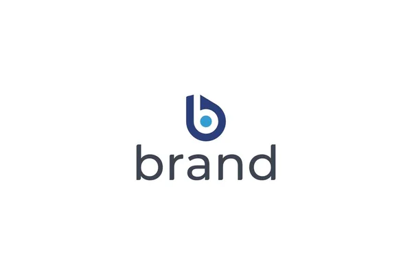 Carta Logotipo Site Negócios Moderno Mínimo —  Vetores de Stock