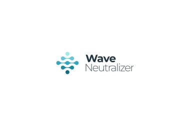 Wave neutralizer modern water reservoir technological natural logo clipart