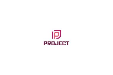 P harfi modern basit logo