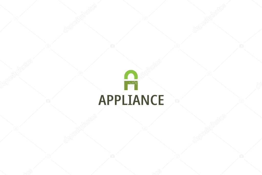 Letter A simple and minimal logo