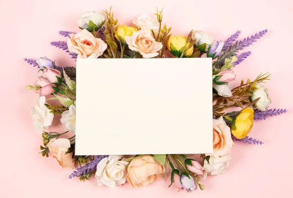 Floral Composition Copy Space — Foto de Stock