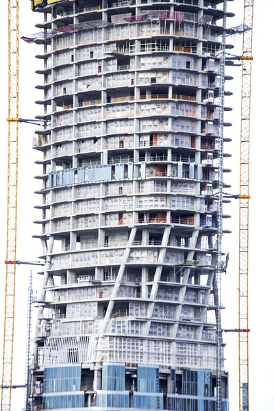 Skyscraper Construction Close — Stock Photo, Image