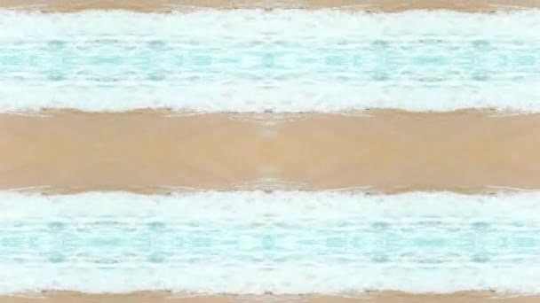 Sea Waves Sandy Beach — Stock Video