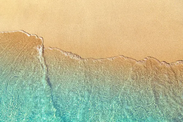 stock image Sea wave on beach sand