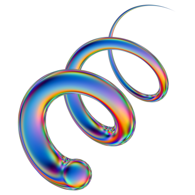 Şeffaf bir arkaplanda izole edilmiş yanardöner geometrik üç boyutlu şekil. Moda soyut holografik tasarım ögesi.