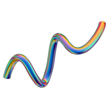 Şeffaf bir arkaplanda izole edilmiş yanardöner geometrik üç boyutlu şekil. Moda soyut holografik tasarım ögesi.