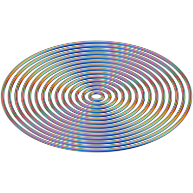 Şeffaf bir arkaplanda izole edilmiş yanardöner geometrik üç boyutlu şekil. Moda soyut holografik tasarım ögesi.