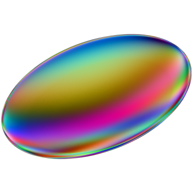 Şeffaf bir arkaplanda izole edilmiş yanardöner geometrik üç boyutlu şekil. Moda soyut holografik tasarım ögesi.