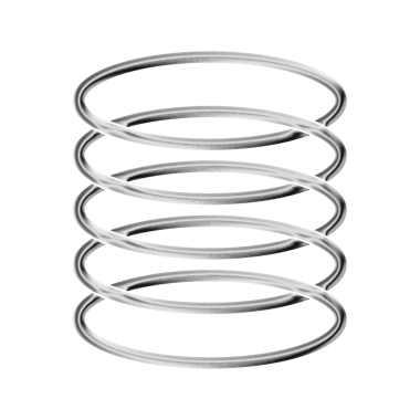 Şeffaf Arkaplanda Taneli Metalik Bitiş ile Soyut Krom 3B Simge Tasarım Elemanı