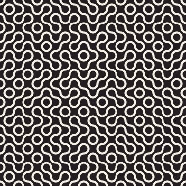 Düzensiz Çizgilerle Minimalist Vektör Kusursuz Geometrik Labirent Düzeni. Modern Moda Soyut Tasarımları için Mükemmel Arkaplan.